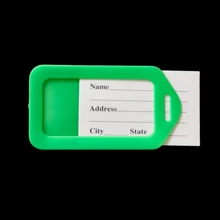 Tag de Identificação Identificador de Mala Bagagem Viagem Travel - ATACADO   Unidades de Tag Etiquetas de Identificação Bagagem Mala Bolsa - Viagens  Unidades Tag de Identificação Etiquetas p / Mala Bagagem Viagem - Travel Luggage Tag - Verde - Visão 2