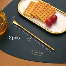 2/4 件装长柄不锈钢咖啡和浓缩咖啡勺 - 非常适合搅拌、调味和盛放冰茶 - 厨房用品、厨房、圣诞礼物 - 彩色 - 查看 25