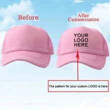 1 Custom-Made And Personalized Adjustable Men's Truck Driver Hat With Mesh Women's Baseball Net Hat For Outdoor Sports Shading. Your Favorite Custom Hat Design
