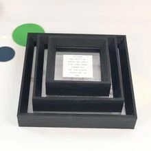 现代简约三角边叶蝴蝶标本相框宝宝照片毕业证明信片身份证奖状木制画架工作室明星礼品相框励志语录 - 多色 - 查看 18