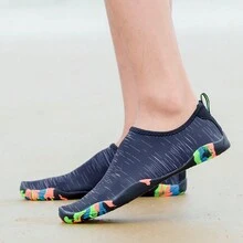 夏季沙灘步行/游泳池游泳/戶外活動男女適用的透氣速乾水鞋 - 黑色 - 查看 3