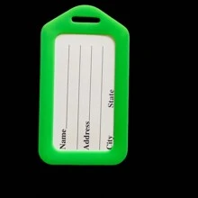 Tag de Identificação Identificador de Mala Bagagem Viagem Travel - ATACADO   Unidades de Tag Etiquetas de Identificação Bagagem Mala Bolsa - Viagens  Unidades Tag de Identificação Etiquetas p / Mala Bagagem Viagem - Travel Luggage Tag - Verde - Visão 1