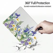 In Ốp Bảo Vệ Cứng Bằng Nhựa Họa Tiết Hoa Màu Tím Tương Thích Với Laptop Apple Air Pro 13.3 13.6 14.2 15.3 16.2 Inch M1 M2 M3 Pro/Max Chip Release 2016 2017 2018 2019 2020 2021 2022 2023 2024 Model A1392 A2179 A2337 M1 M2, A2681 M3, A2338 A2289 A2251 A2159 A1989 A1706 A1708, A2779 A2442 A2918 A2992, A2941, A2780 A2485 A2991 - Bìa trong suốt in hoa tím - Xem 5