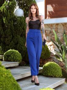 Women Pants - Xanh đậm - Xem 2