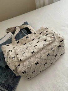 Túi đeo vai đơn giản nhiều ngăn màu trơn vải nhung kẻ Hobo Tote dành cho nữ, Túi đeo chéo thường ngày Túi đựng ví dung tích lớn, Balo đeo vai cho du lịch ngoài trời đi làm, Túi mua sắm Satchel cổ điển Túi đựng máy tính đại học, Túi tote đi học lớn, Nhiều ngăn, Hoàn hảo cho bãi biển, trường học, công việc và sử dụng hàng ngày - Màu be - Xem 7