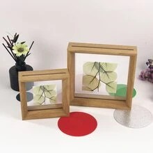 现代简约三角边叶蝴蝶标本相框宝宝照片毕业证明信片身份证奖状木制画架工作室明星礼品相框励志语录 - 多色 - 查看 23