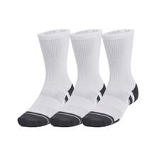 Under Armour Unisex Adult Performance Tech Crew Socks (Pack Of 3) (White) - White - View 1