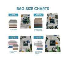 真空收納袋（壓縮袋）可節省80％空間-用於被子、毛毯、寢具的真空袋，用於壓縮密封衣櫥收納和旅行 - 無色 - 查看 6