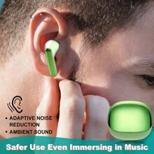 REMAX Remax Gaming Blue-Tooth Wireless Earbuds Earphone, ENC 2-Mic Noise Canceling Headphone, Open Magnetic Storage, 15min Fast Charging, Best Gift For Good Friend/Girlfriend, Boyfriend, Sister, Mom, New Year, Christmas, White/Purple