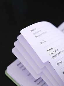 Address Book, Address And Password Storage Book, Password Keeper Book With Letter Labels, Hardcover Phone Book, Address Manager Record, With Pocket - Multicolor - View 5