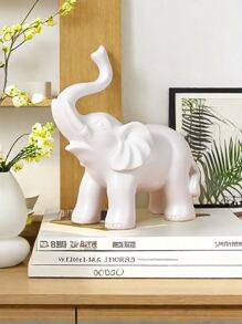 1 pieza, Estatuilla de elefante de la suerte, decoración de elefante Feng Shui para el hogar, pequeña decoración del hogar, decoración de elefante de la riqueza, mejores regalos
