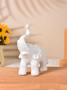 1 pieza, Estatuilla de elefante de la suerte, decoración de elefante Feng Shui para el hogar, pequeña decoración del hogar, decoración de elefante de la riqueza, mejores regalos