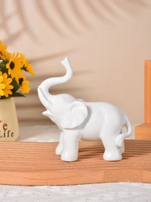 1 pieza, Estatuilla de elefante de la suerte, decoración de elefante Feng Shui para el hogar, pequeña decoración del hogar, decoración de elefante de la riqueza, mejores regalos
