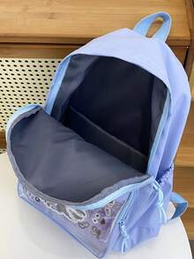 2024 Summer New Backpack Bag Student Large Capacity Versatile Bag Large Food Quantity DIY Pain Bag (Excluding Decorations In Picture Bags) - Blue - View 11