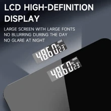 1 件数字浴室秤，玻璃平台可称重 360 磅，大背光显示屏，家用体重秤，家庭必备