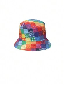 1 pieza de sombrero de cubo versátil de estilo retro de moda para uso diario y al aire libre. - multicolor - Ver 4