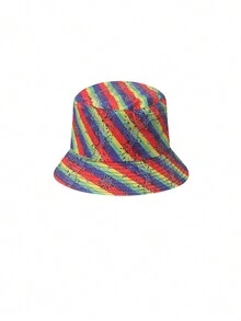 1 pieza de sombrero de cubo versátil de estilo retro de moda para uso diario y al aire libre. - multicolor - Ver 5