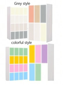 1包含10張多彩自黏貼紙，防水不留痕跡，可用於標記整理和必寫標籤。可用作兒童名牌，便利貼和冰箱磁鐵 - 彩色 - 查看 6