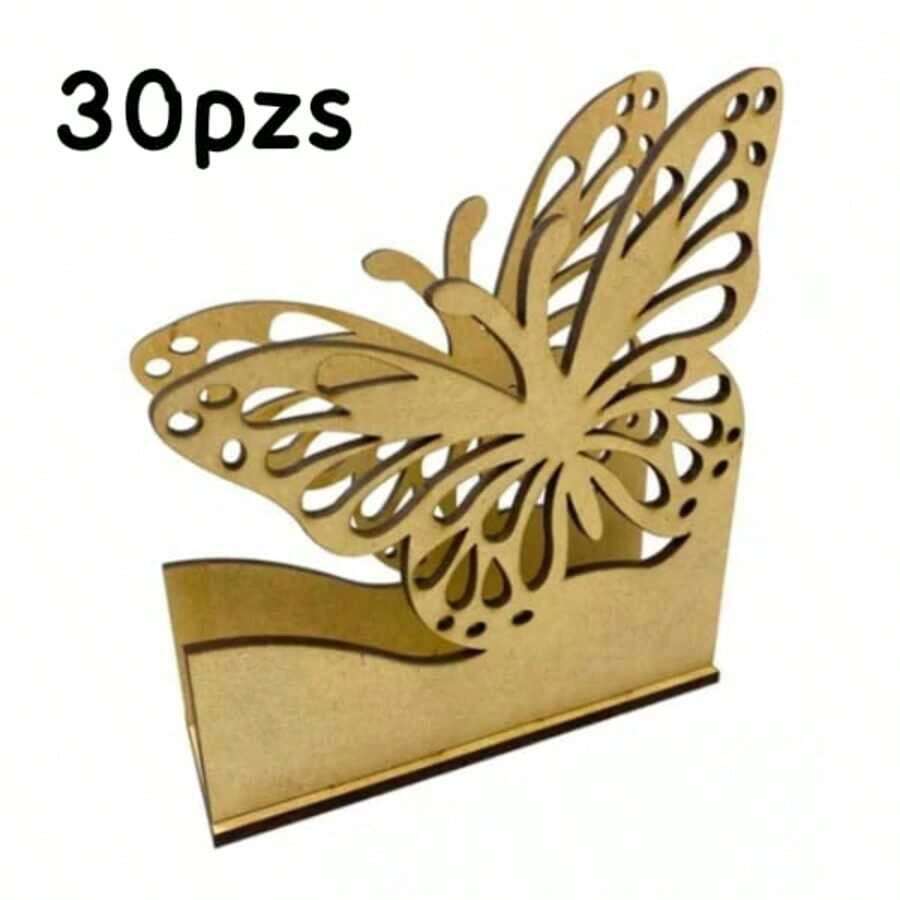 Napkin Rings For Weddings, , Baptism, Presentation Packages Several Pieces Cafeteria Birthday Butterfly - G - 查看 1