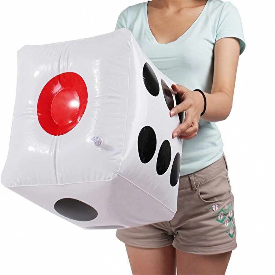 1pc 11.8 Inches Giant Inflatable Dice, Fun Big Inflatable Dice For