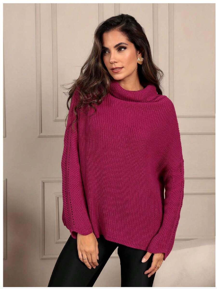 Women Sweaters - Màu Hoa hồng đỏ - Xem 1