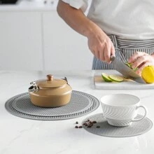 Silicone Honeycomb Insulation Pad, Non-Slip Pot Holder, Jar Opener, And Microwave Mat For Home Use