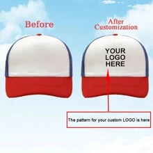 1 Custom-Made And Personalized Adjustable Men's Truck Driver Hat With Mesh Women's Baseball Net Hat For Outdoor Sports Shading. Your Favorite Custom Hat Design