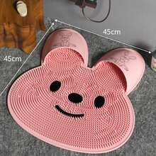 Scrubbare le dita dei piedi in silicone ad effetto coniglio, tappetino esfoliante di grandi dimensioni per il bagno e la doccia - Multicolore - Visualizzare 8
