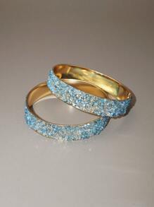 Hot Selling New Style Shiny & Sparkling Rhinestone Fashion Bracelet Set, 2pcs Each Set, Suitable For Parties, Gifts, And Daily Wear For Women - Diamond Bracelet - View 17