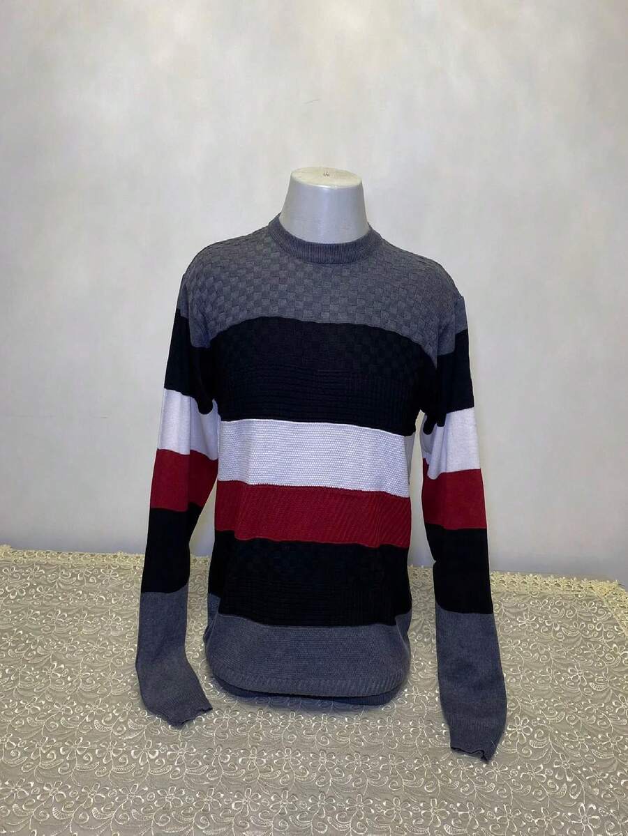 Men Sweaters - Xám - Xem 1