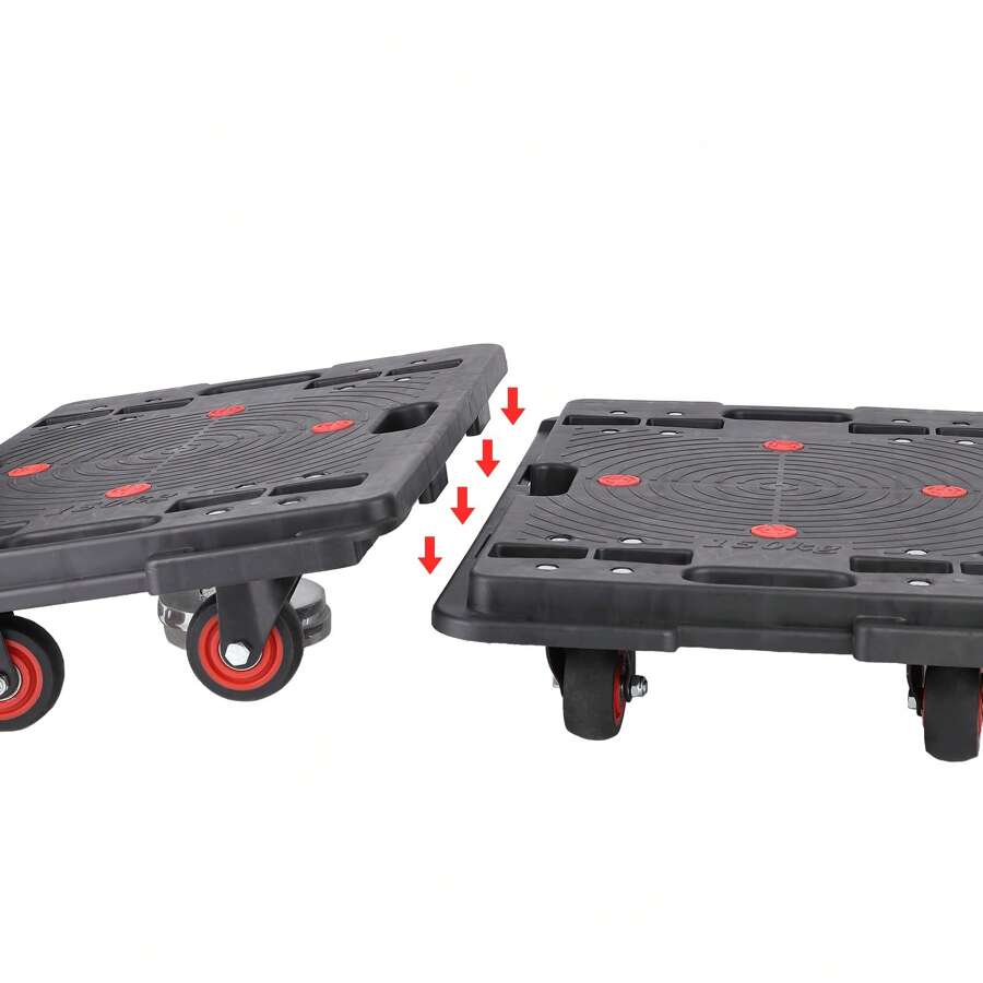 2Pcs Moving Dollies Heavy Duty Folding Hand Truck Furniture Movers