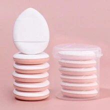 6pcs/10pcs Finger Puff Mini Cushion Powder Puff Makeup Sponge, Dry & Wet Dual-Use Foundation, Non-Absorbent,Cheap,Stocking Stuffers,Makeup,Makeup Tools,Cheap Stuff,Gifts,Gifts For Women,Christmas Gifts - Multicolor - View 18