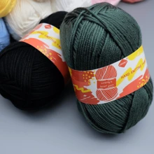 Hilo de lana seleccionado manualmente Lirisnly, 100% acrílico con brillo, colores brillantes, suave para la piel, transpirable y cómodo, ideal para tejer bufandas, sombreros, suéteres, abrigos y manualidades DIY.