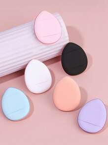 6pcs/10pcs Finger Puff Mini Cushion Powder Puff Makeup Sponge, Dry & Wet Dual-Use Foundation, Non-Absorbent,Cheap,Stocking Stuffers,Makeup,Makeup Tools,Cheap Stuff,Gifts,Gifts For Women,Christmas Gifts - Multicolor - View 2
