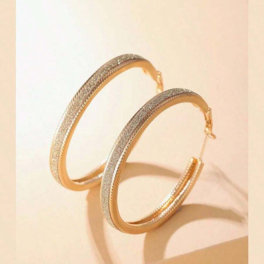 Women Stud Earrings - 金黃色 - 查看 1