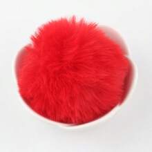 8cm Fluffy Pompon Ball Fluffy Pompom Large Multicolor Plush Pom Pom DIY For Crafts Garland Decorative Keyrings Garments Decor 4pcs/Bag