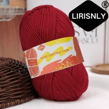 Hilo de lana seleccionado manualmente Lirisnly, 100% acrílico con brillo, colores brillantes, suave para la piel, transpirable y cómodo, ideal para tejer bufandas, sombreros, suéteres, abrigos y manualidades DIY.