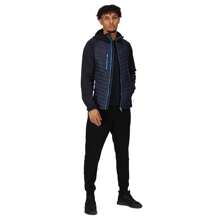 Regatta Mens Navigate Quilted Hybrid Jacket (Navy/French Blue) - Navy/French Blue - View 4
