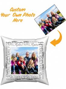 1 funda de almohada personalizada con retrato familiar, impresa por un solo lado para familiares, parejas, niños, mascotas y amigos. Decoración ideal para bodas, festivales, Día de la Madre, Día del Padre, Acción de Gracias, sala de estar, dormitorio, sofá, cama, etc. Funda de almohada para todas las estaciones, resistente, transpirable, ligera, lavable, divertida, linda, con amor, suave, cómoda, elegante, sencilla, personalizada, única, regalo ideal para él, regalo ideal para ella, él, ella, novio, novia, papá, mamá, familia, amigos, mascotas, hijo, hija, para aniversarios, para el Día de la Madre, para cumpleaños, para el Día de San Valentín, para graduaciones, para el Día del Padre, para el Día del Niño, para bodas, para el día de la inauguración de la casa, sofá, cama, coche, sala de té, dormitorio, baño, sala de estar, comedor. - Multicolor - Ver 2