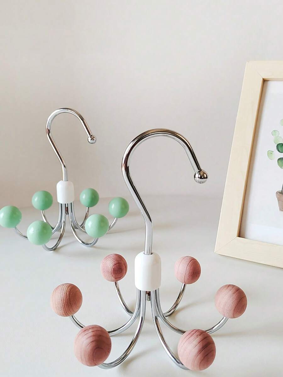 Bộ 1 cái/4 cái, áo yếm tối giản và xoay 360 độ với sáu móc vuốt để đựng đồ lót, thích hợp cho phòng ngủ, phòng ngủ, môi trường ngoài trời, dùng để đựng đồ lót, áo hai dây, cà vạt, thắt lưng, v.v. - Nhiều màu - Xem 1