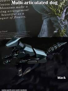 13 Joints Movable Action Figure Doll Model Robot Building Blocks Toy, 13 Joints Movable 3D Toy Dog DIY Assembly Toy, 360 Degree Flexible Joints