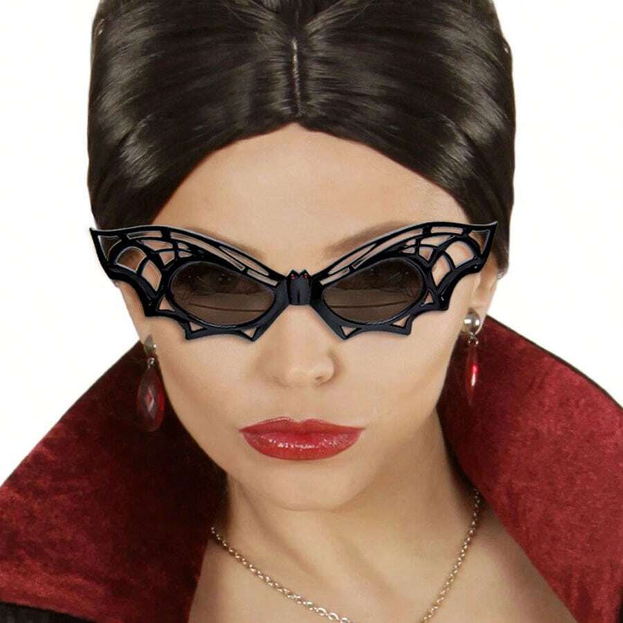 Kính dơi vui nhộn Kính trẻ em Kính cosplay dơi Kính cosplay đêm Kính dơi phóng đại Kính dự tiệc lễ hội Kính đạo cụ lễ hội - màu đen - Xem 1