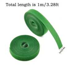 Small Garden Hook-And-Loop, Plant Hook-And-Loop Tape Binding Plant Fixed Tree Branch Tape, Tree Branch Tie Belt, Garden Flower Plants Supplies, Garden Balcony Gardening Beauty Planting Supplies, Planters & Container Accessories - Green - View 11