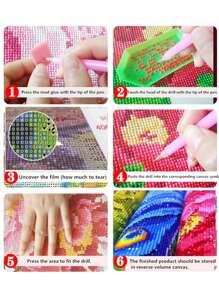 5D Diamond Painting Kit - Princess, Round Diamond, DIY Wall Art, 40x50cm/40x60cm, Unframed, Embroidery Suitable For Home Decor