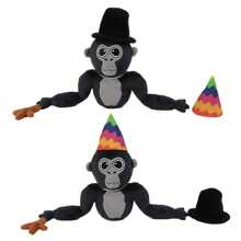 Búp bê khỉ nhồi bông Gorilla Tag, Nhân vật hoạt hình hấp dẫn, Búp bê thú nhồi bông mềm có gắn thẻ, Quà tặng sinh nhật/Lễ tạ ơn, Trang trí nhà khỉ, Gorilla Tag, Trang phục khỉ, Khỉ, Trang phục khỉ, Roblox, Roblox, Khỉ, Gorilla Tag - màu đen - Xem 11