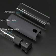 1pc 2 In 1 Microfiber Screen Cleaner Suitable For Mobile Phones, Computers, TV Navigation, Etc. Keep Your Mobile Phone Screen Clean As New(5 Colors Can Choose,Empty Bottle,Not Included Liquid)