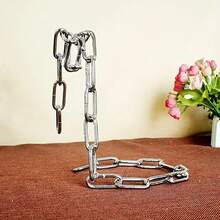 1pc Creative Wine Rack Display Stand Metal Chain Bar And Restaurant Home Kitchen Decoration Ornament 7.6*9.4 Inches, For Kitchen - Multicolor - View 12