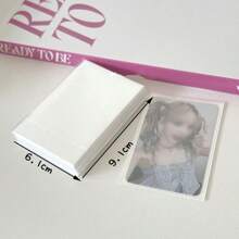 50pcs/Pack 61x91mm Ins Kpop Idol Card Sleeves Top Loaders Cards Protectors-White Back To School - White - View 14