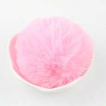 8cm Fluffy Pompon Ball Fluffy Pompom Large Multicolor Plush Pom Pom DIY For Crafts Garland Decorative Keyrings Garments Decor 4pcs/Bag