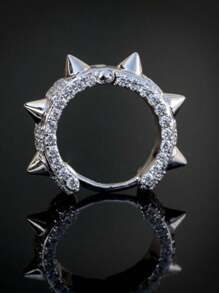 1 对时尚环形耳环，适合男士，适合派对珠宝，情人节礼物，妈妈，母亲，母亲节，礼物 - 1# - 查看 3